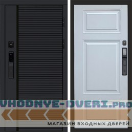 Дверь  Termo Door  Smart (Смарт) Black Line Лион Белый софт